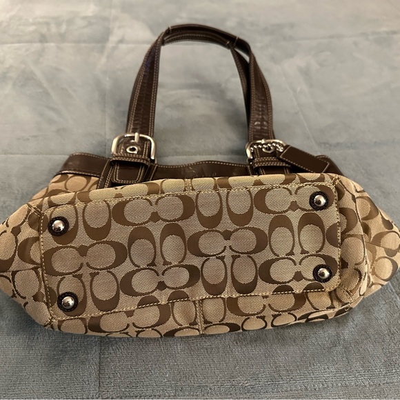 Coach Soho Pleated Signature NS Tote Shoulder Handbag, # F1060 - F15047 - Picture 2 of 8